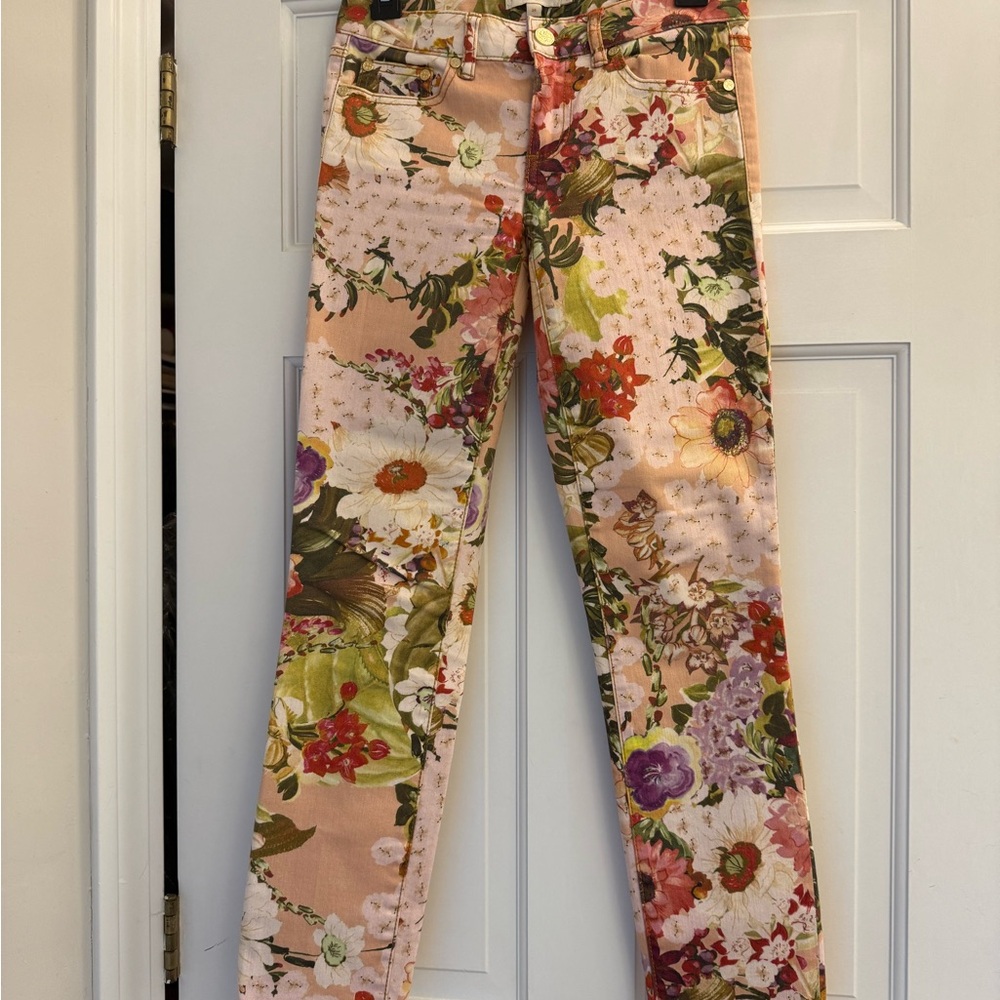 Tory Burch Multicolor Floral Pants/denim